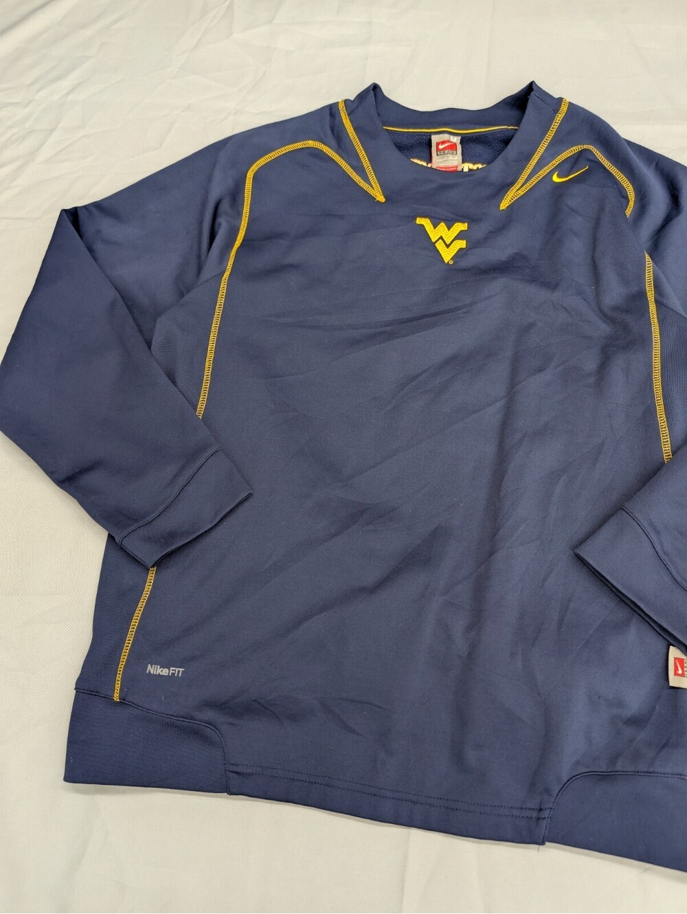 West Virginia Mountaineers Nike Sweatshirt Pullover Medium
